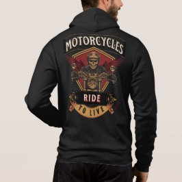 Skullfulla motorcyklar, körda t shirt