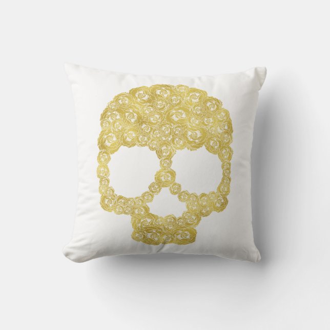 Skullfyllning av guld Ro Kudde (Framsida)