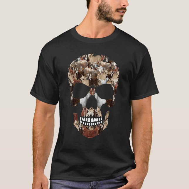 Skullgetter Farmer Halloween Costume Day Boys T Shirt (Framsida)