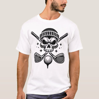 Skullgolf, Golfing T-skjorta T Shirt