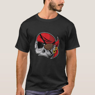 Skullgrafik för coola-Västindien Pirater T Shirt
