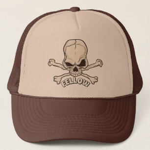 Skullgul Truckerkeps