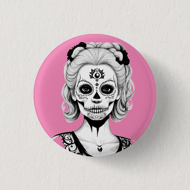 SKULLHEAD WOMAN KNAPP (Framsida)