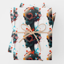 Skullhörn - Creepy Abstrakt Valentines day