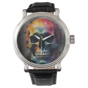 Skullhuvud för färgad armbandsur