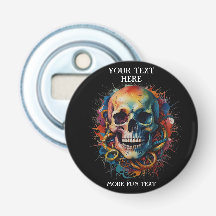 Skullhuvud med Stänk med flera färgader