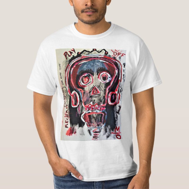 Skullhuvud. T Shirt (Framsida)