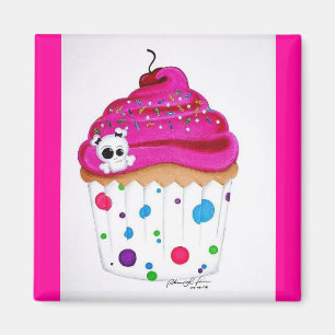 Skullie muffinmagnet magnet