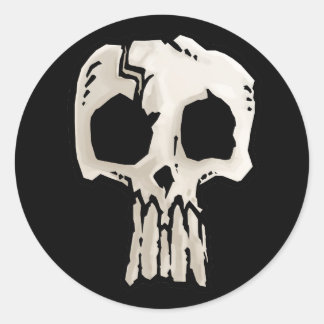 Skullie Sticker Runt Klistermärke