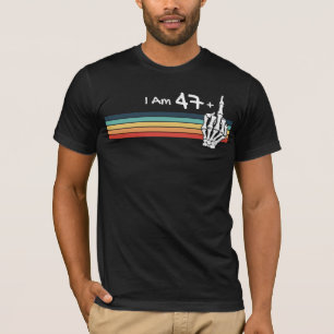 Skullig Vintage - jag är inte 48, jag är 47 plus M T Shirt