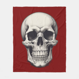 Skullillustration Fleecefilt