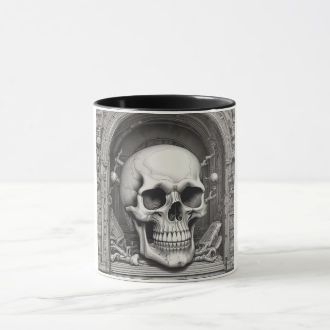 Skullillustration Mugg (Center)