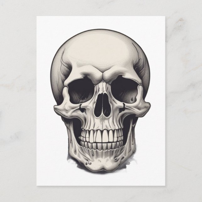 Skullillustration Vykort (Framsida)