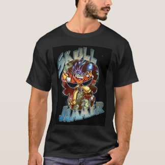 skulljammerskalleskjorta på svart t-shirt