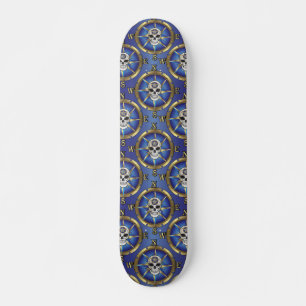 Skullkompass Skateboard Bräda 20 Cm