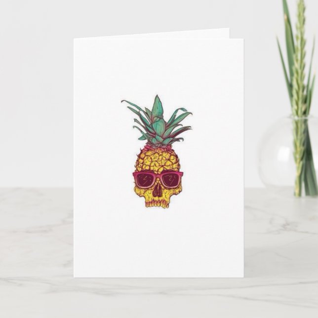 Skullkort för ananas kort (Framsida)