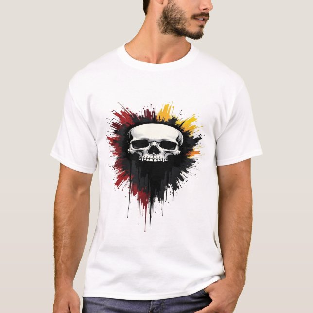 🔥 "Skullkraft - obrytbar attityd" T-Shirt (Framsida)