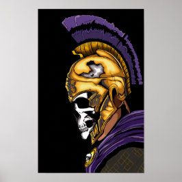 Skullkrigare med svart poster