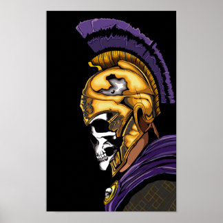 Skullkrigare med svart poster