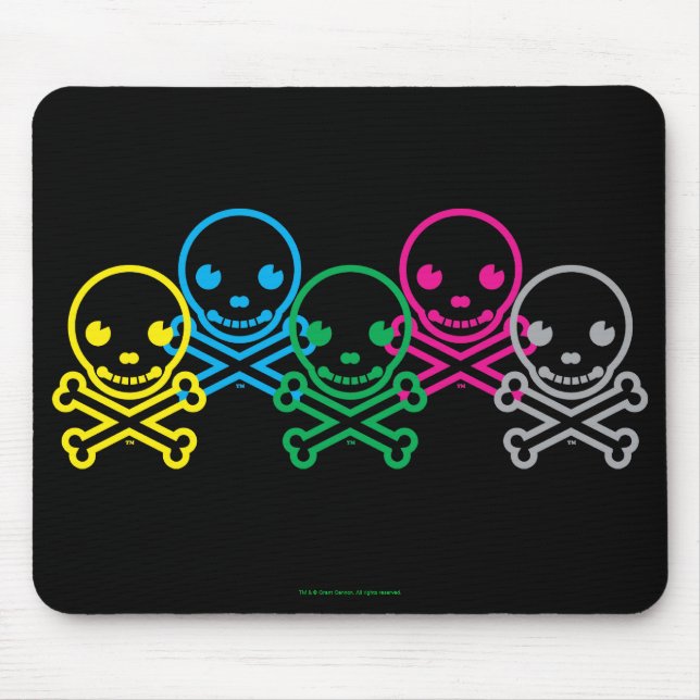 SkullKrush™ 30-talnolla Lim Pix Mousepad Musmatta (Framsidan)