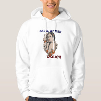 Skullkvinnor utformar t-shirt hoodie