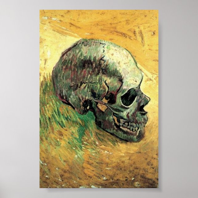 Skullmålning, målning av Van Gogh-Berömd Poster (Framsidan)