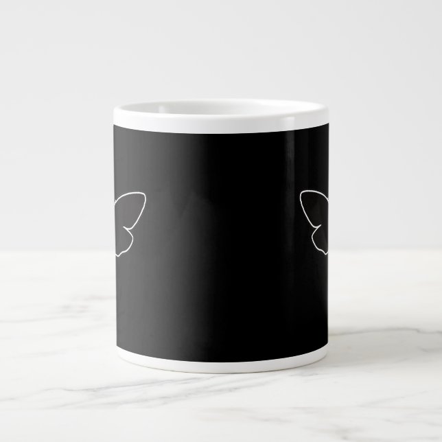 Skullmåne med hög död - Moth - Entomologi Jumbo Mugg (Framsidan)