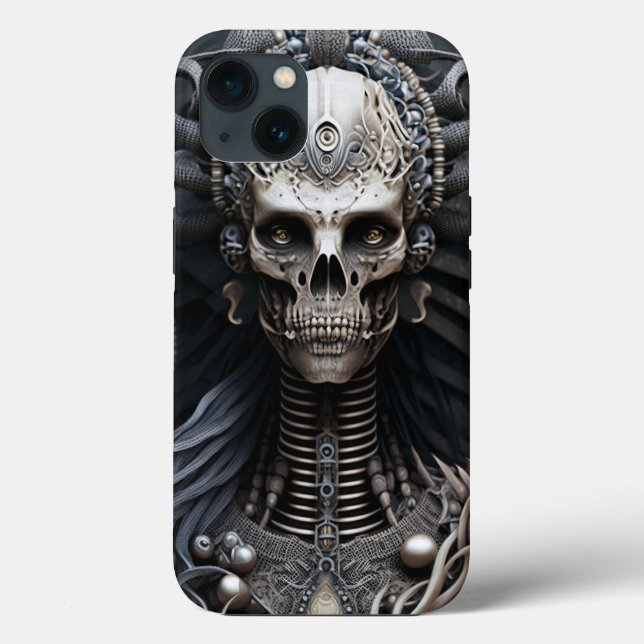 Skullmonster Skeleton Horror Fodral-Mate iPhone Ca (Baksida)