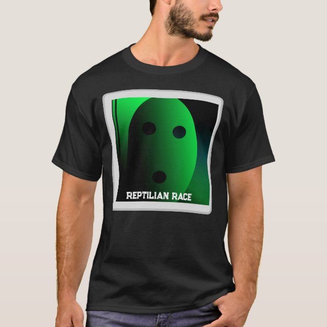 Skullnskin Grafik - Reptilisk Ras T Shirt (Framsida)