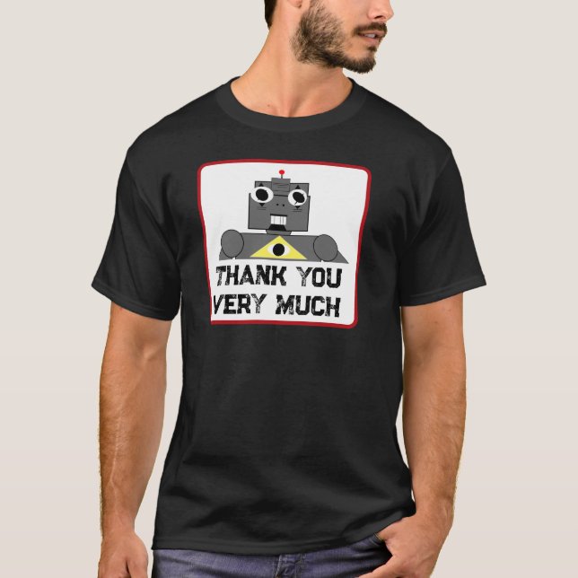 Skullnskin Grafik "Roboto" T Shirt (Framsida)