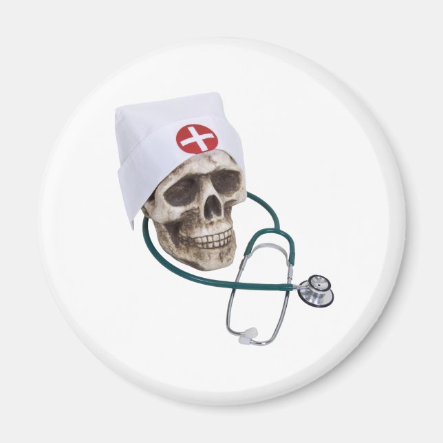 SkullNurse082309 Magnet (Framsidan)