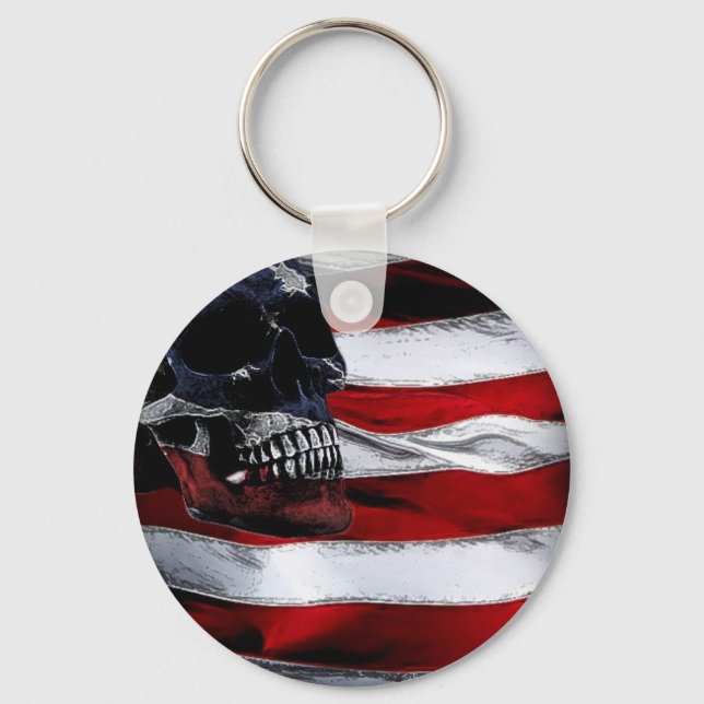 Skullnyckelkedja (Amerika) Nyckelring (Framsida)
