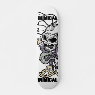 Skullpunktering Mini Skateboard Bräda 18,5 Cm