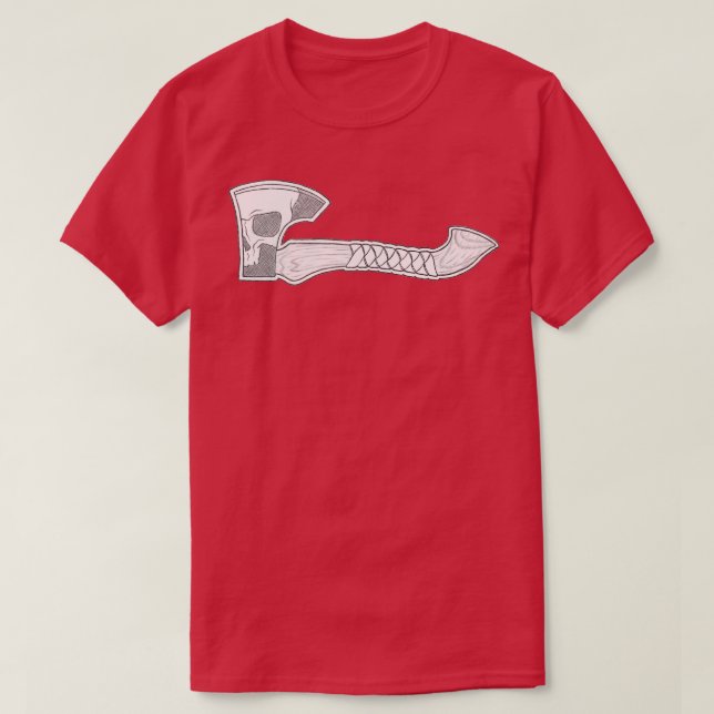 Skullreflektion Ax Classic TShirt T Shirt (Design framsida)