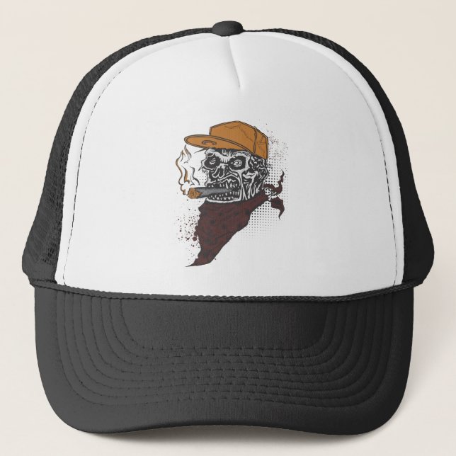 Skullrök Truckerkeps (Framsida)