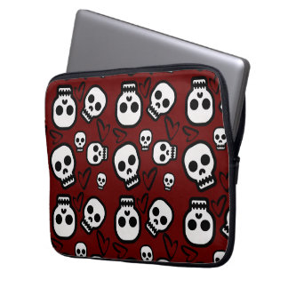 Skulls and Hearts Laptop carrier  Laptop Fodral