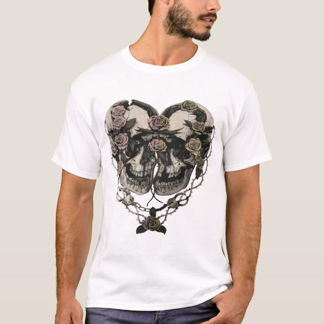 Skulls and roses t shirt (Framsida)