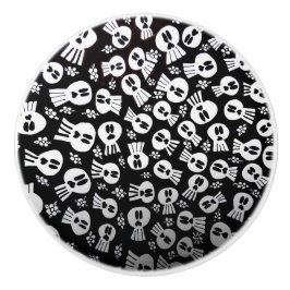 Skulls-ceramic pull drawer knopp