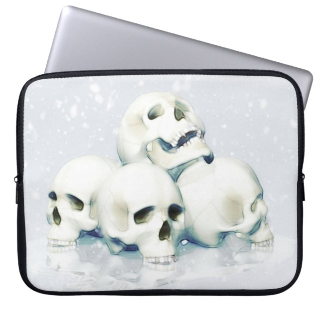 Skulls in the snow  laptop fodral (Framsidan)