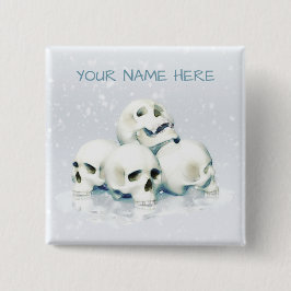 Skulls in the snow. Personalized Knapp