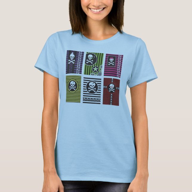 Skulls_ladies_tee Tee (Framsida)