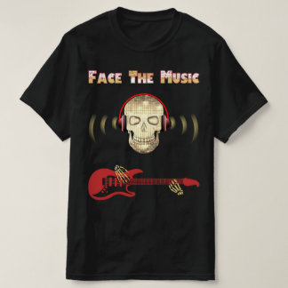 Skullserie: Ansikte Music T-Shirt