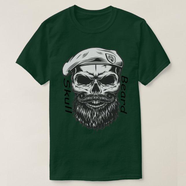 Skullskägg 3 t shirt (Design framsida)