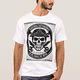 Skullskuggor i sten och rullskal t shirt
