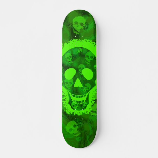 Skullspecifikationer stora döskalle skateboard bräda 19,5 cm (Framsida)
