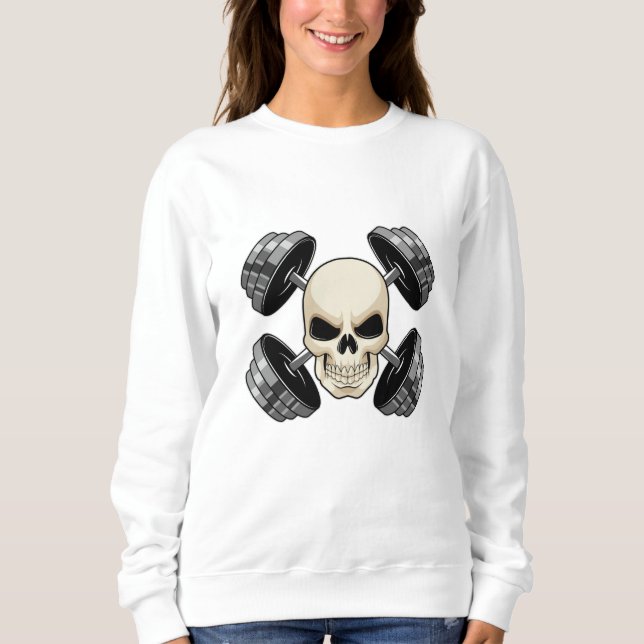 Skullstyrketräning - Dumbbells T Shirt (Framsida)