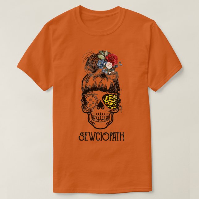 Skullsytråd T Shirt (Design framsida)