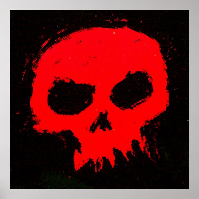 Skullt skullt vägg poster (Framsidan)