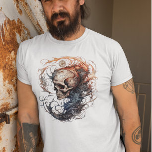 Skulltabbutkast T Shirt