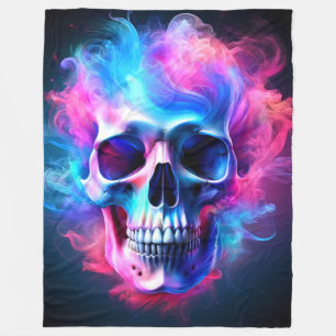 Skullteckning Fleecefilt